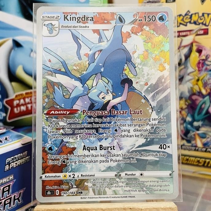 KINGDRA CHR CHARACTER RARE KARTU POKEMON TCG INDONESIA HEMAT