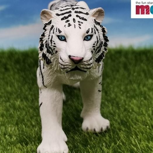 White Tiger Animal Figure / Niatur Binatang Harimau Putih By Mojo