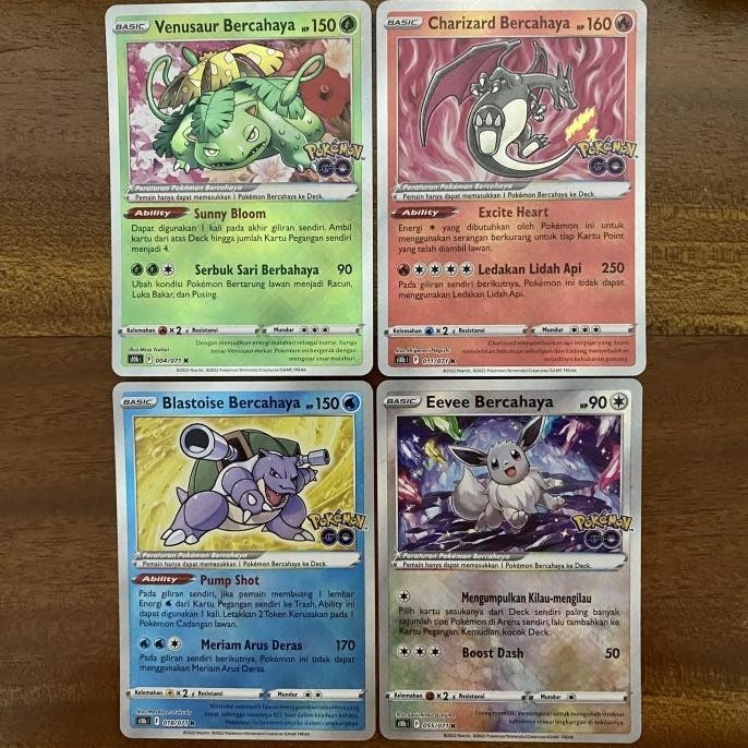 EEVEE BLASTOISE VENUSAUR CHARIZARD BERCAHAYA S10B POKEMON TCG ORIGINAL DISKON