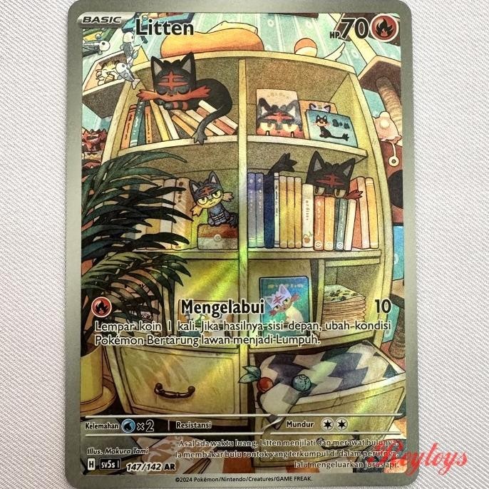 POKEMON PARADOKS ANDALAN SV5S - 147 LITTEN AR HARGA KHUSUS