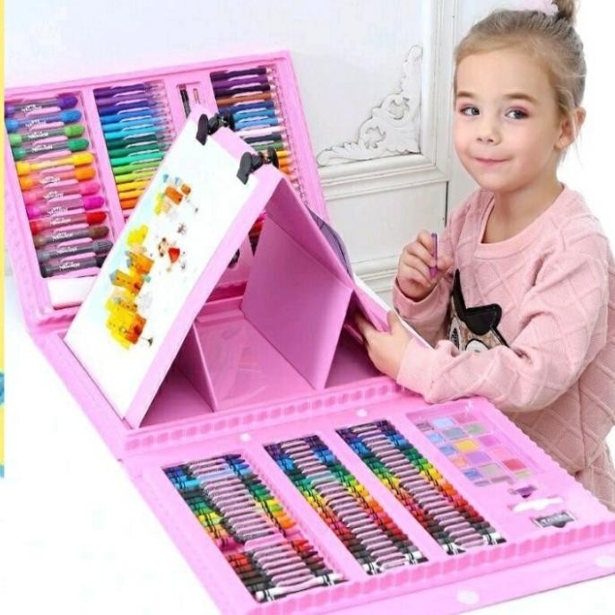 

crayon set anak 208 krayon alat lukis mewarnai SS