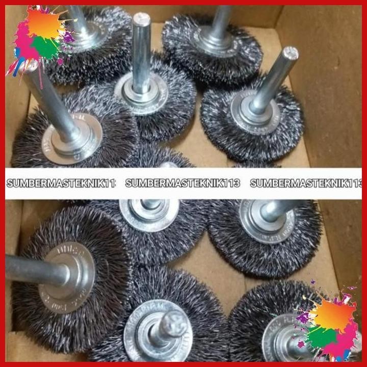 

(smt) sikat union sw30 sikat kawat baja union sw 30 steel wheel brush 75mm