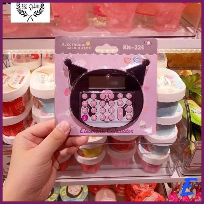 

| SJ | KALKULATOR 8 DIGIT SANRIO KUROMI PORTABLE LUCU HADIAH GIFT