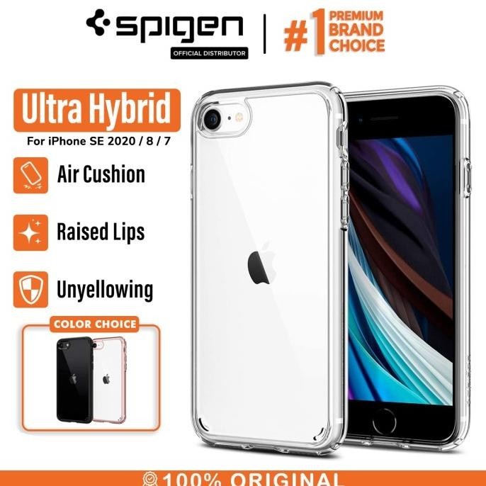 Case Iphone Se 2020 / 8 / 7 Spigen Ultra Hybrid 2 Anti Crack Casing