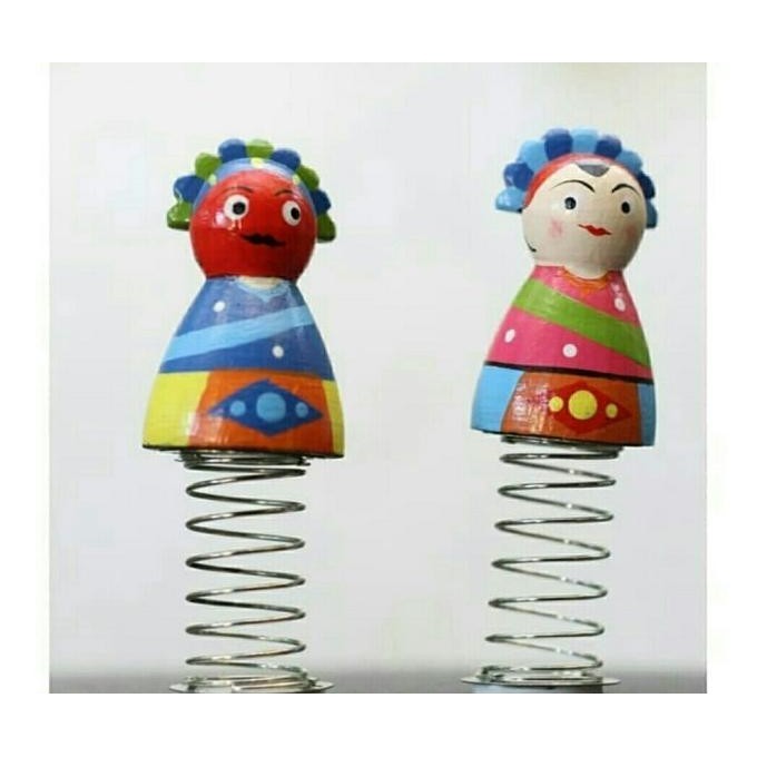 Boneka Pajangan Dashboard Mobil motif ondel ondel kecil unik 9x3x3 cm