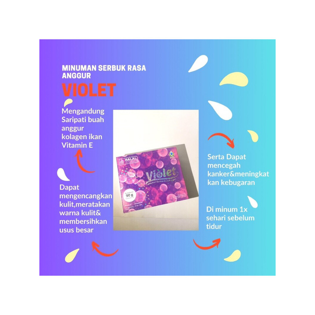 

Minuman serbuk rasa anggur Violet