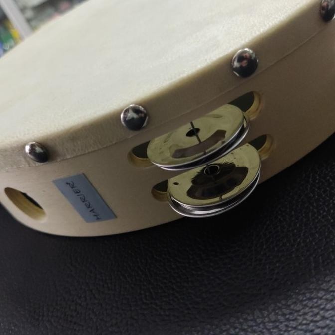 Tamborin 10 Inch Kulit Double Kecrekan Tambourine Tamborine Harrier KS88