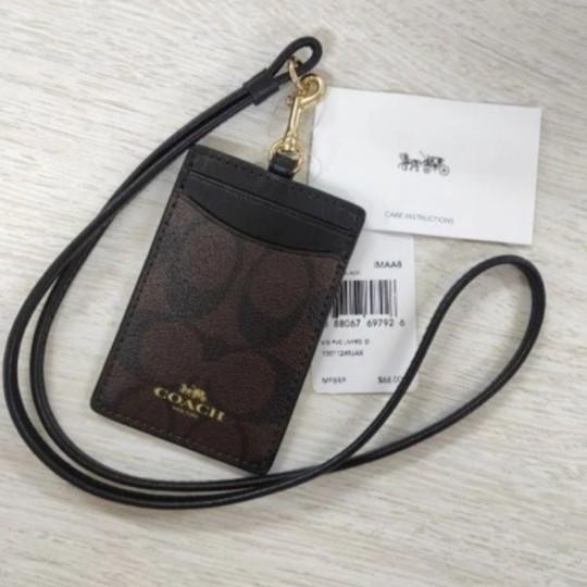 

Lanyard In Colorblo Canvas Id Mahogany