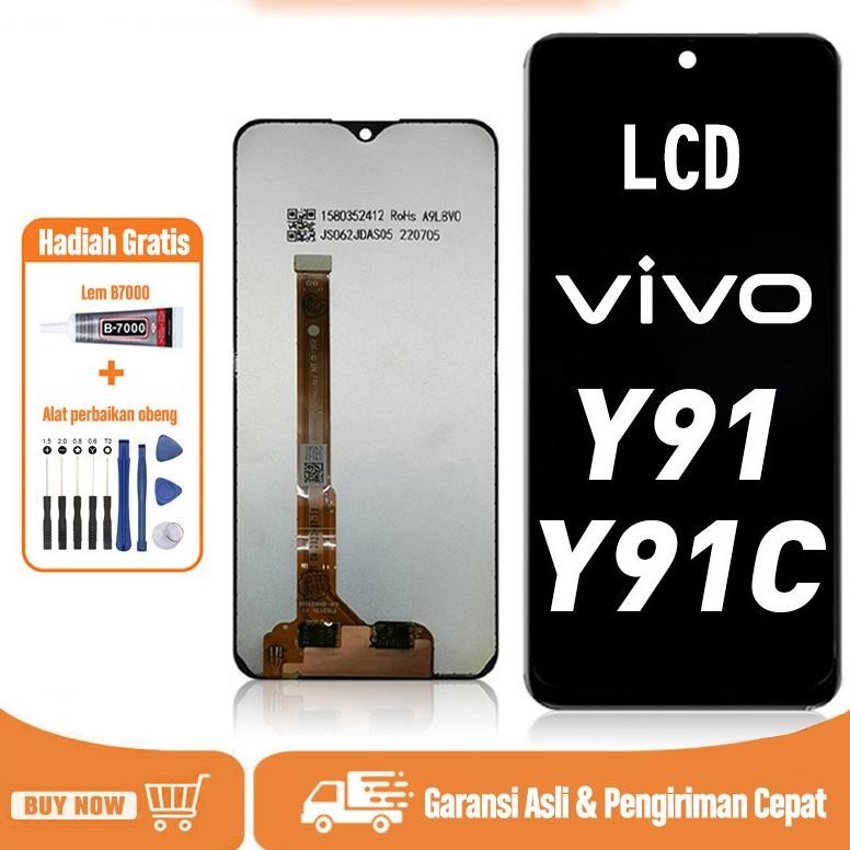 (DISKON) LCD VIVO Y91 / VIVO Y91C COD Original TOUCHSCREEN Fullset Crown Murah Compatible For Glass 