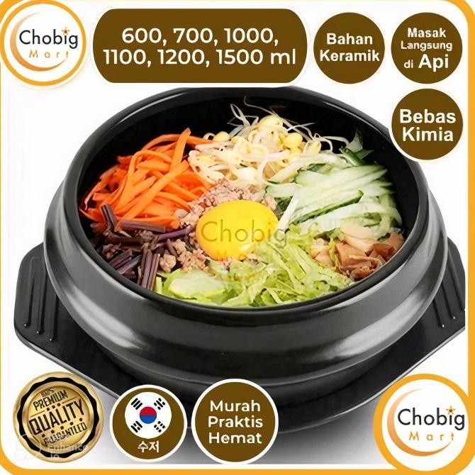 NEW Dong Hwa Ttukbaegi Mangkok Keramik Korea Ceramic Bowl Bibimbap Dolsot