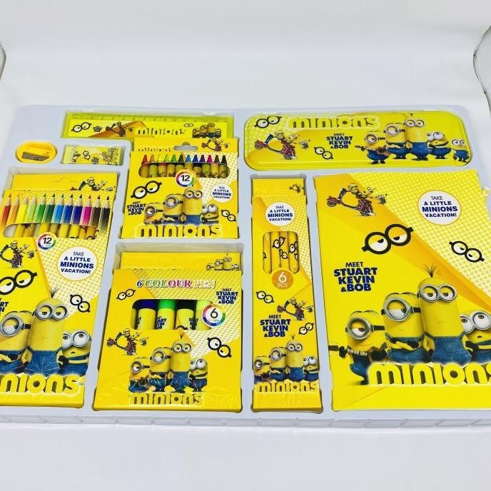 

Stationary set xl alat tulis gambar anak lengkap pensil warna minions KS88