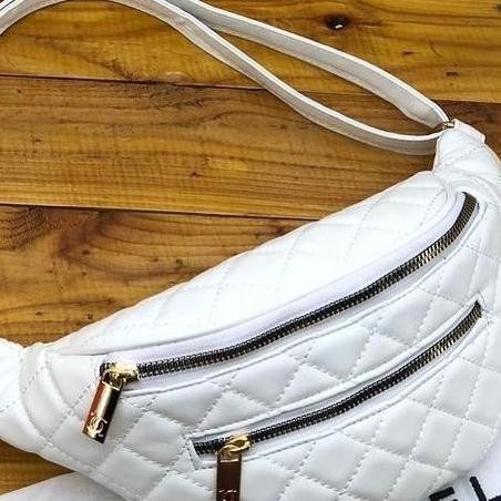 Waist Bag Wanita/ Wesbag Cewek/Waistbag Wanita/Tas Pinggang - Putih