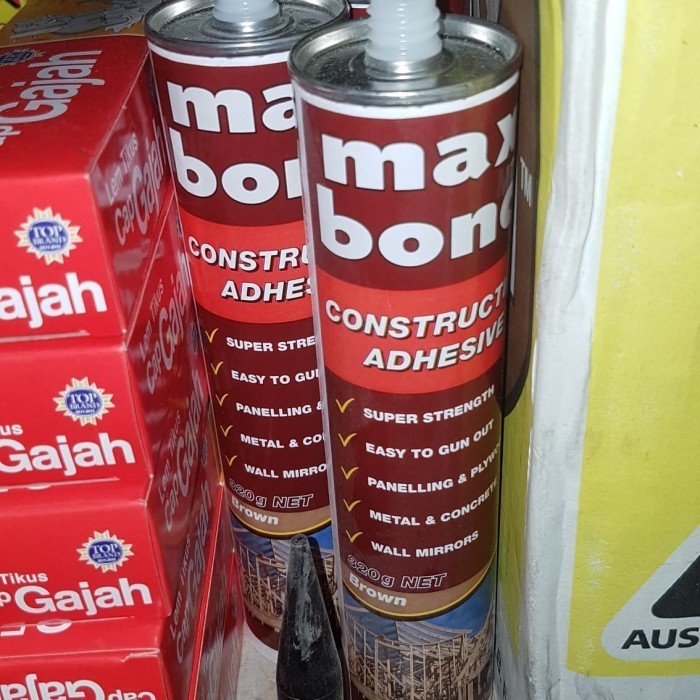 

Lem sealant maxbond max bond besi kaca cermin kayu