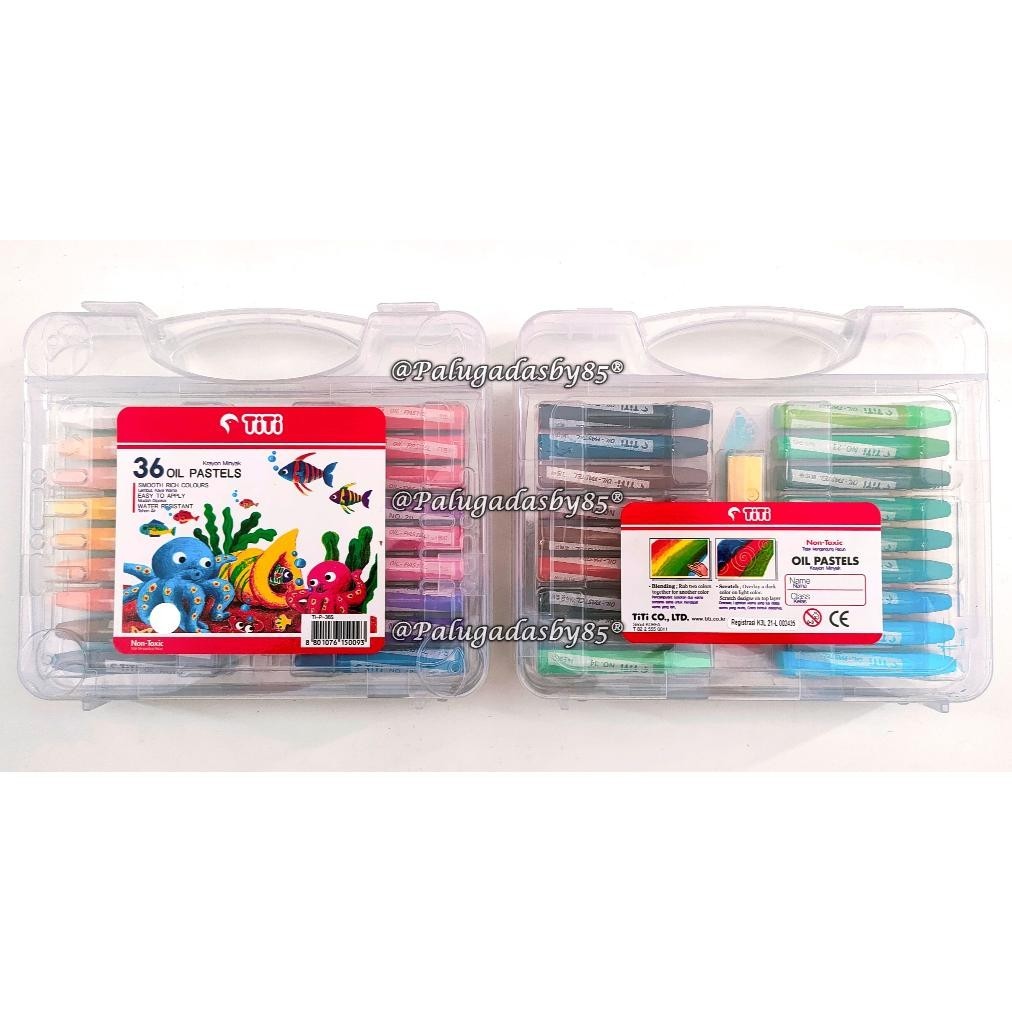 

(1 Set) Crayon Titi Ti-P-36S Titi Ti-P-24S Titi Ti-P-18S Titi Ti-P-12S Fancy / Titi Oil Pastel Crayon / Crayon Krayon Minyak Oil Pastel / Krayon Titi (6.6)