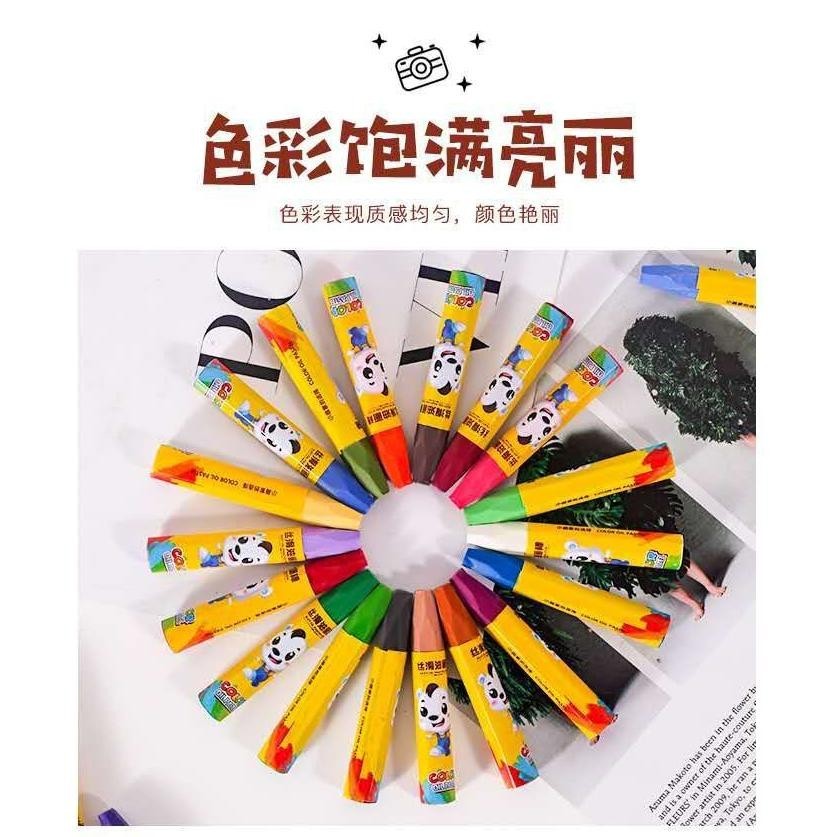 

(Snapcorner)Crayon Anak Isi 12 Warna / Crayon Desain Barrel Yang Mudah Di Ambil Dan Di Tempatkan Atk (6.6)
