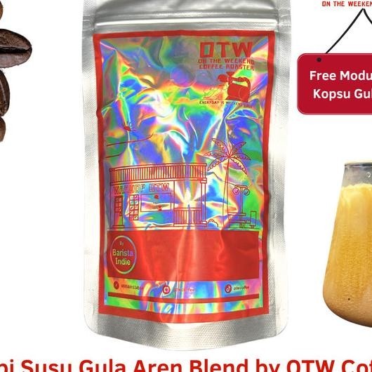 

Kopi Susu Gula Aren House Blend Otw Coffee + Resep Fundamental Kopi Susu Bundling Tools Kopi
