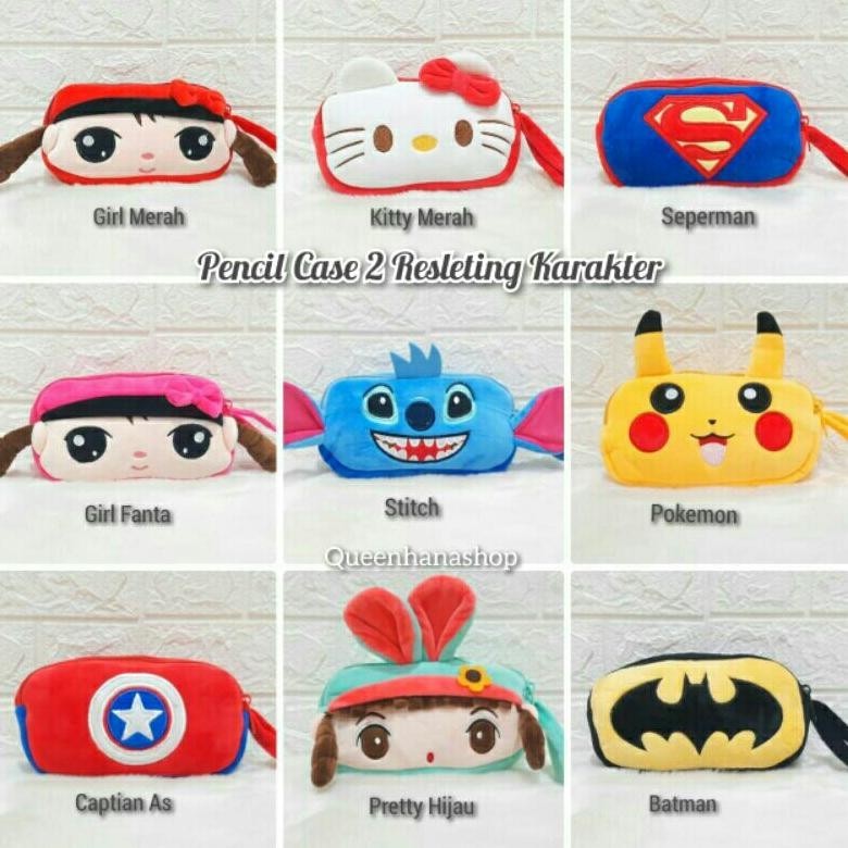 

gd-90 Pencil Case 2 Resleting Tempat Pencil Karakter Tempat Pencil Boneka Terlaris