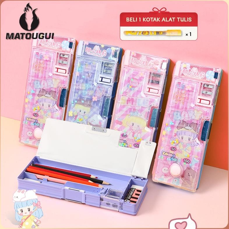 

GC27 Matougui Kotak Pensil Serbaguna Motif Kartun / Kotak Pensil Multifungsi Anak Sekolah / Tempat Pensil/Tempat pensil transparan gadis cantik Terlaris
