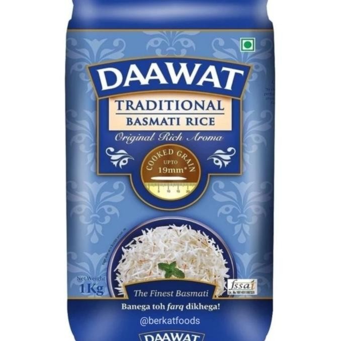 

Basmati Rice Daawat Traditional Premium / Beras Rich Aroma India 1Kg MS54