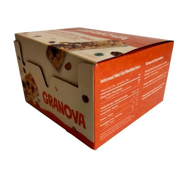 

Granova Snack Bar Peanut Butter & Berry 26 gr isi 16 pcs K02
