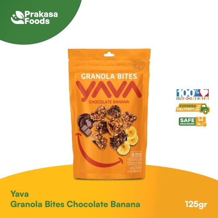 

Yava Granola Bites Chocolate Banana 125gr K02