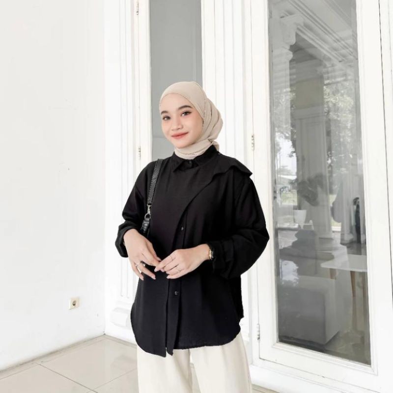 Blouse Bajukerah Batik Cewek Bisa Cod Blous Kekinian Nyaman Dipakai Termurah Kamejawanita Dewasa Gra