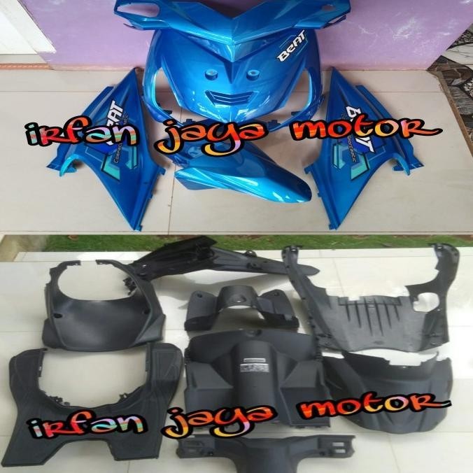 Full Body Halus Kasar Cover Body Honda Beat Karbu Biru Muda 2008 2009