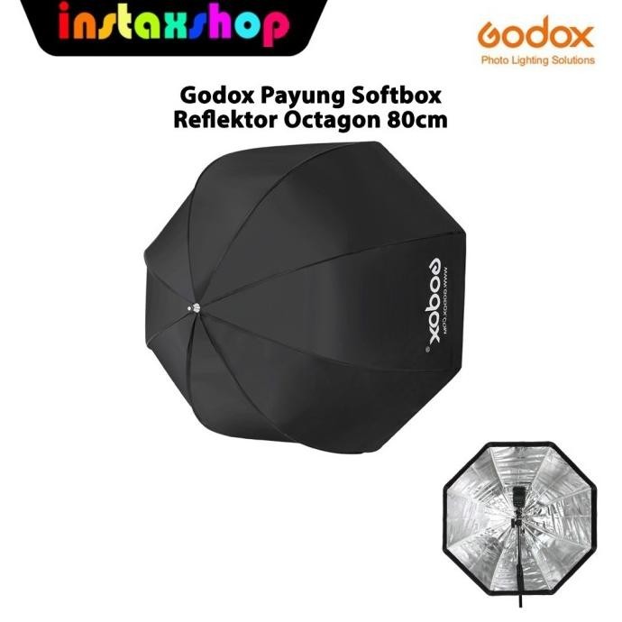 Godox Payung Softbox 80cm Reflektor Octagon untuk Flash Speedlight