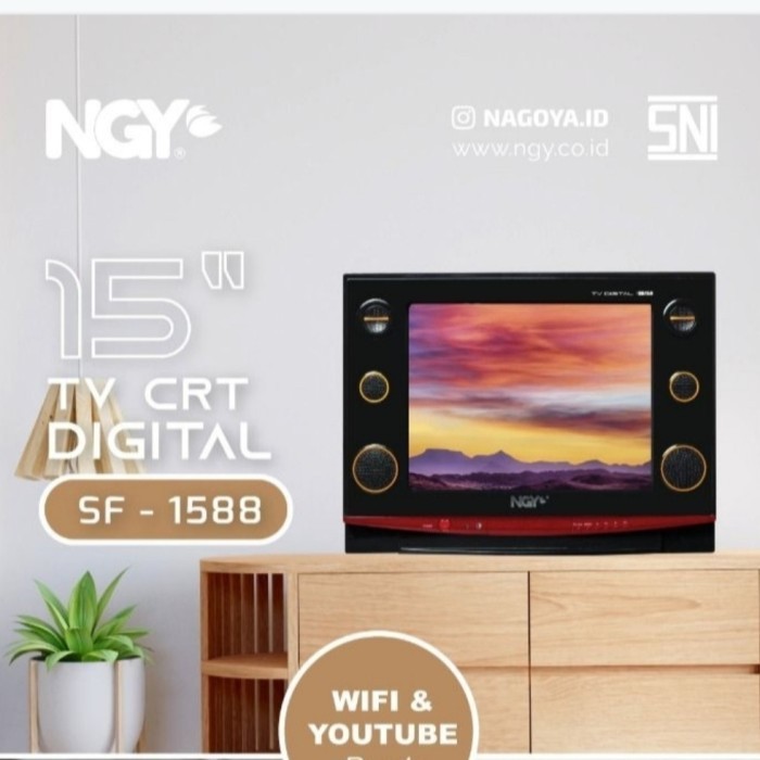 NAGOYA TV TABUNG CRT 15 INCH SIARAN DIGITAL SF-1588