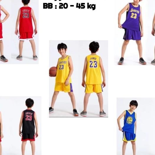 Setelan Jersey Baju Basket Anak Kids Jersey Basketball