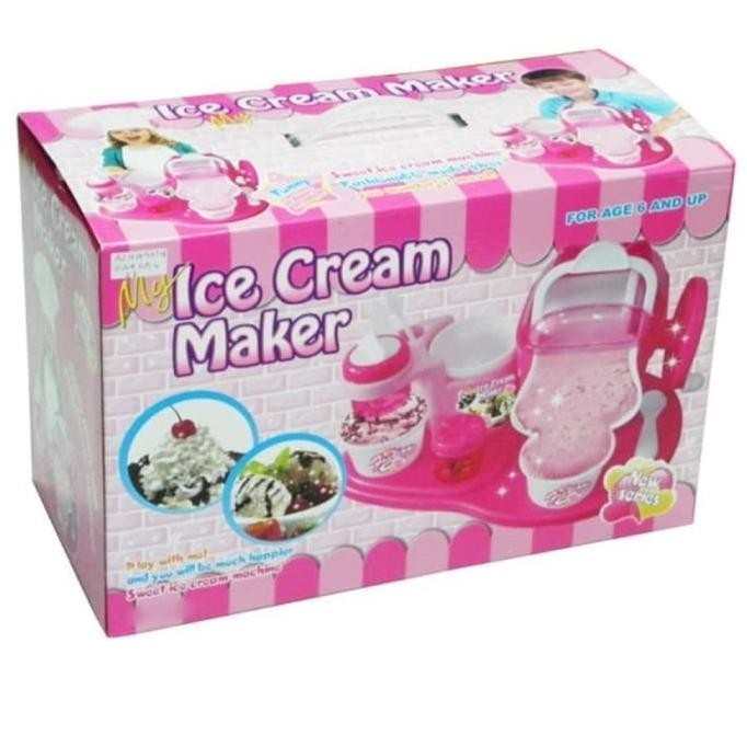 Mainan Anak - My Ice Cream Maker Pink Alat Mesin Pembuat Ice Cream BS76