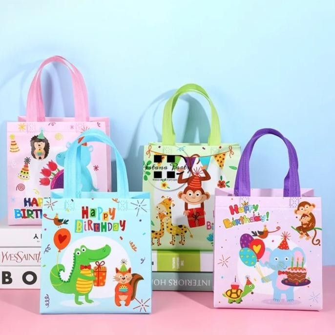 

monggo] Tas souvenir ulang tahun animal / Goodie bag ulang tahun motif hewan-s