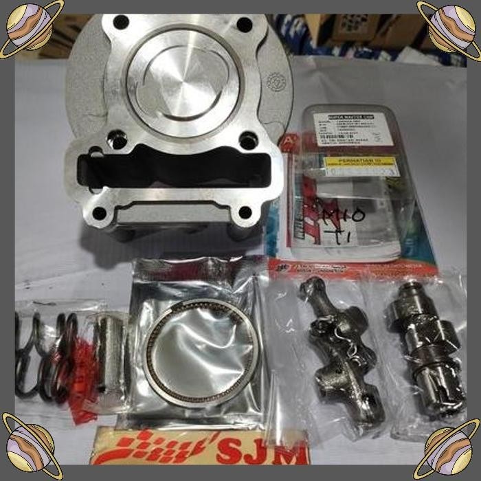 [NGU] PAKETAN BORE UP MIO 150CC BLOK MIO 58,5MM NOKEN AS BRT MIO DAN PER KLEP MIO SWEDIA