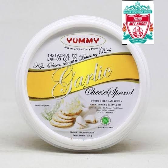 

Yummy Garlic Cream Cheese 200 gr | Krim Keju Dengan Bawang