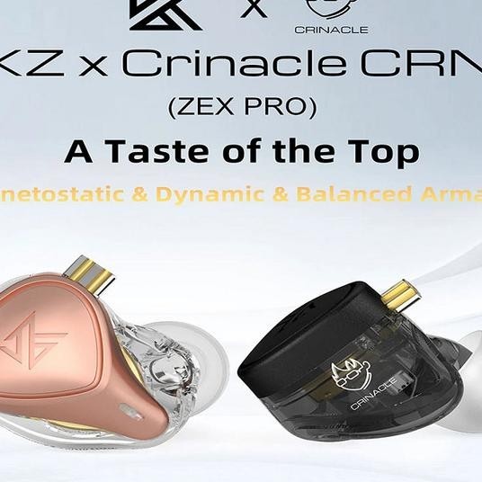 Kz Zex Pro X Crinacle Crn Hybrid Technology Electrostatic Earphone