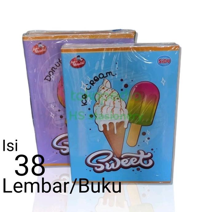

Buku Tulis Sidu isi 38 Lembar per Buku/ 1pack Isi 10 Buku