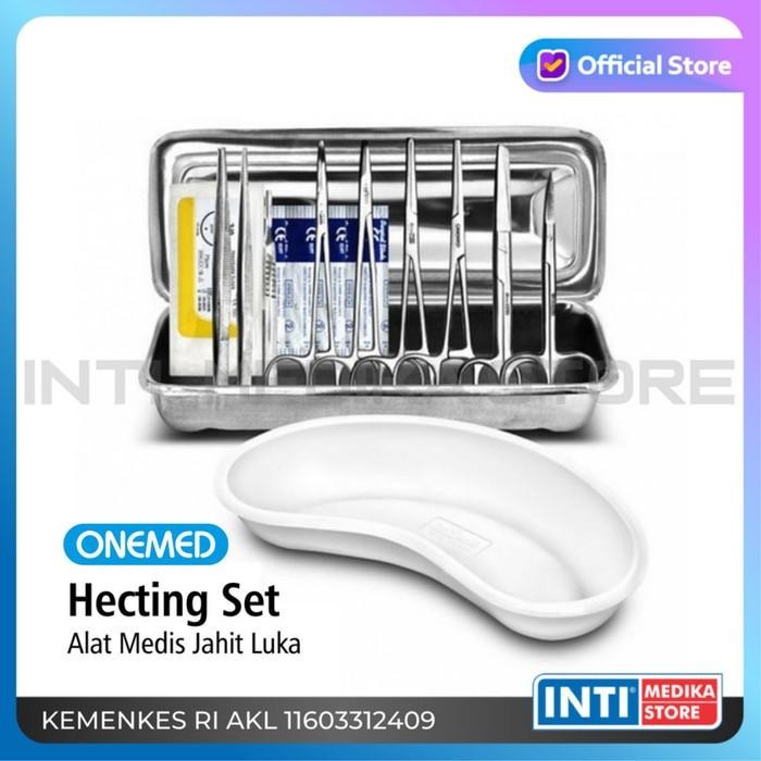 ONEMED - Hecting Set | Alat Bedah Rawat Luka Original