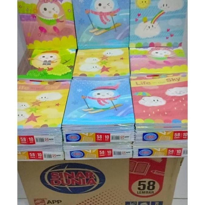 

Buku Tulis SIdu / Buku Tulis Sinar Dunia 58 Lembar Pack Ori Segel