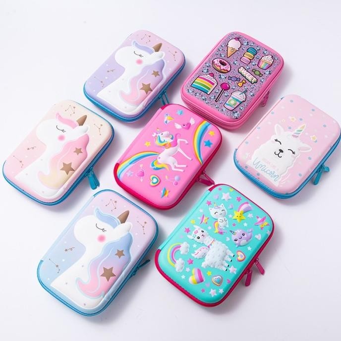

Tempat pensil anak TK/SD Kotak Pensil 3D Unicorn Karakter kado Ultah