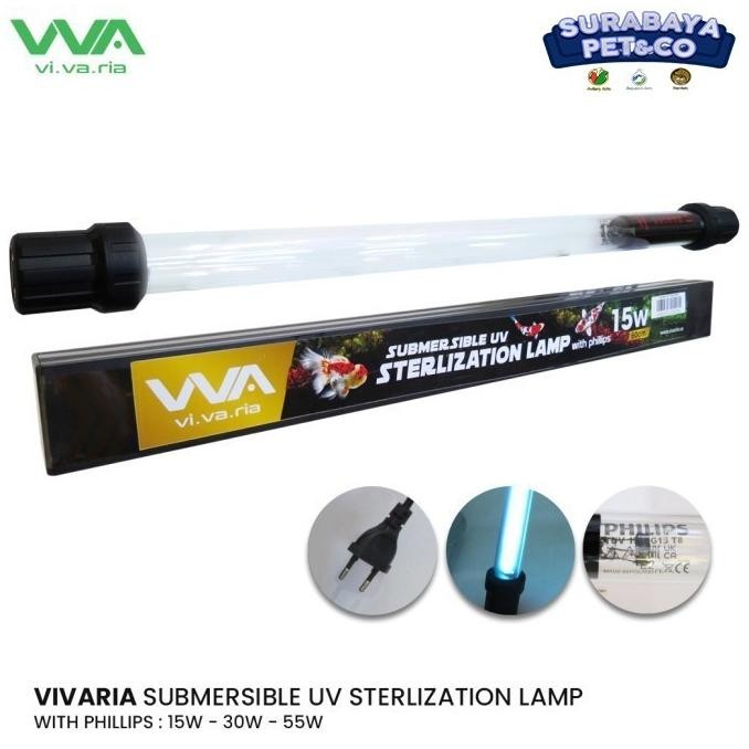 BEBAS ONGKIR - Vivaria UVC with Phillips 55W PANJANG 110 cm- LAMPU UV KOLAM/Akuarium