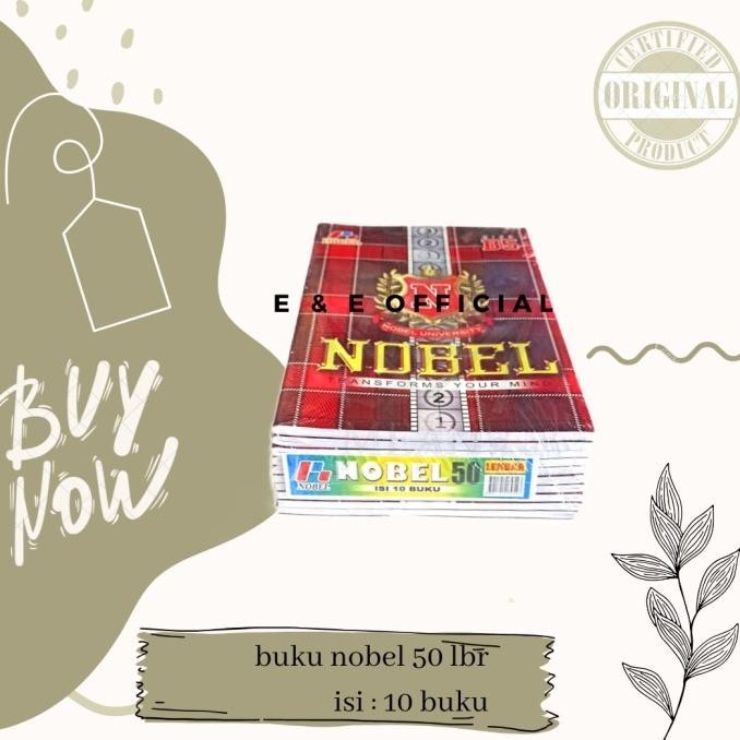 

BUKU TULIS BOXY NOBEL 50 LEMBAR / BUKU BOXY CAMPUS NOBEL /BUKU PANJANG