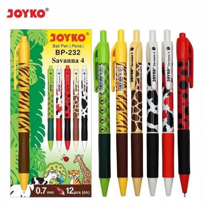 

Ball Pen Pulpen Pena Joyko BP-232 Savanna 4 0.7 mm 1 Box 12 Pcs