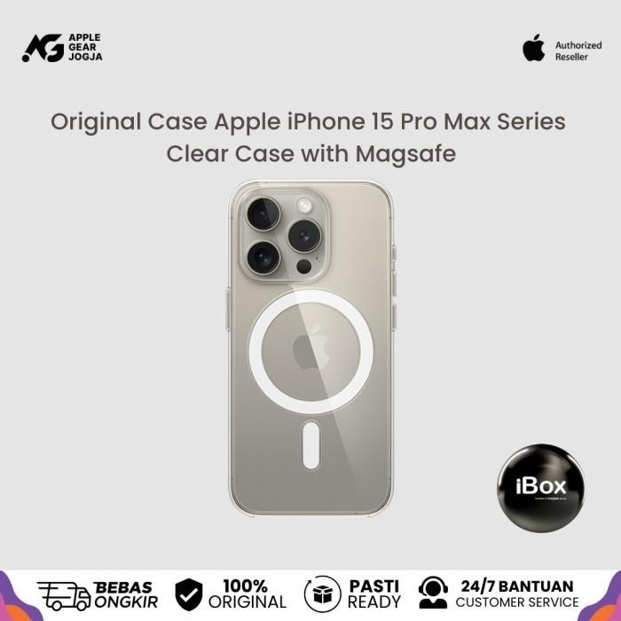 (iBox) Apple Original iPhone 15 Series Pro Max Clear Case with Magsafe Import Premium