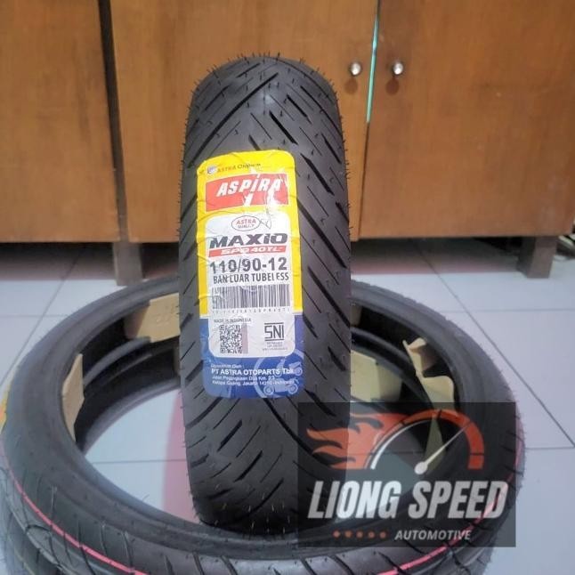 Ban Belakang Honda Scoopy & Genio Tubeless Ring 12 110/90 Aspira Spr40