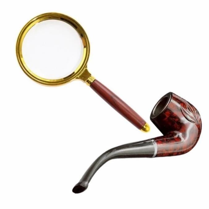 Magnifying Glass Tobacco Pipe Props Sherlock Holmes Costume Halloween