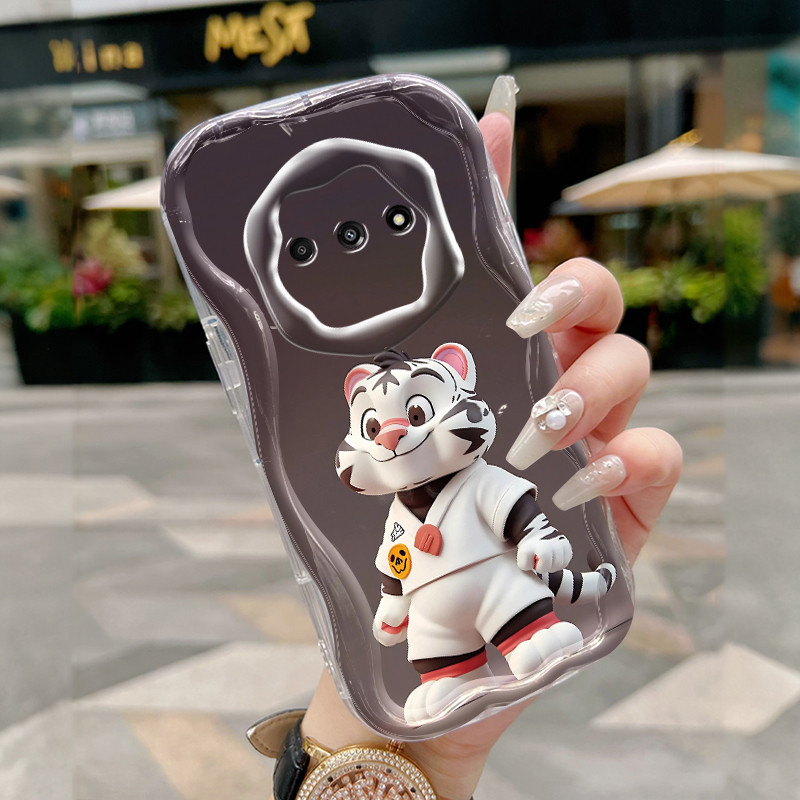 Casing Hp Untuk Xiaomi Redmi A3 A3X POCO C61 Case HP Casing Softcase macan putih Kesing ponsel lunak