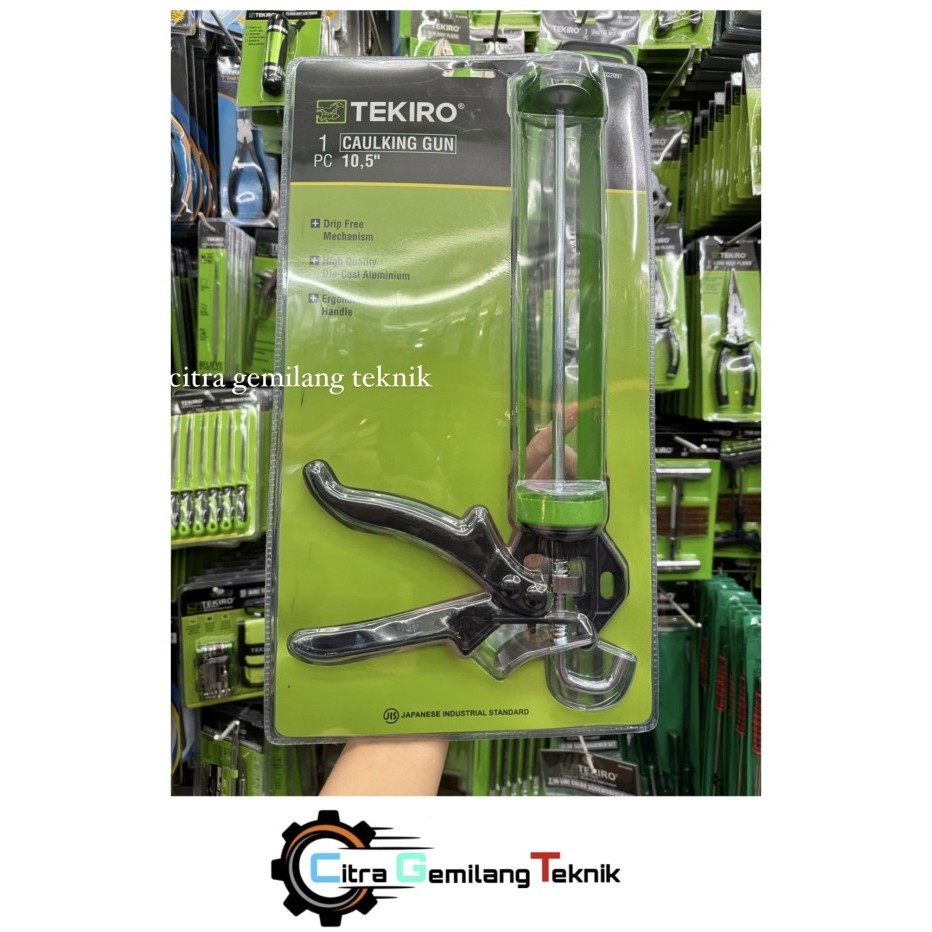 Tekiro Caulking Gun Tembakan Lem Silikon Sealant Gun Lem Kaca