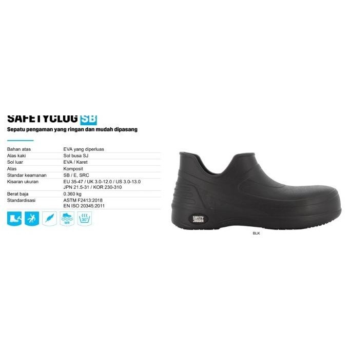 BEBAS ONGKIR - Sepatu Safety Jogger Safetyclog / Safety Shoes Chef Dapur Anti Slip