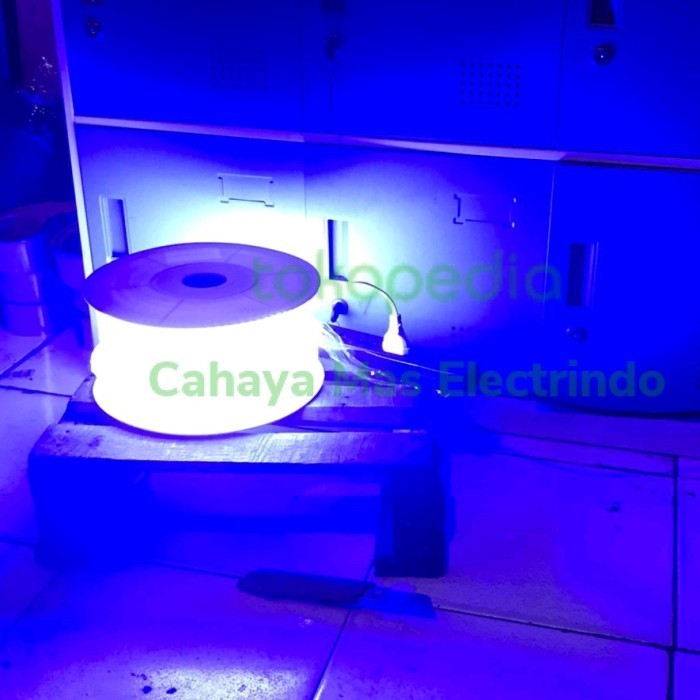 Lampu Led Strip Selang 2835 120Led 50Meter Biru Audalux Lampu