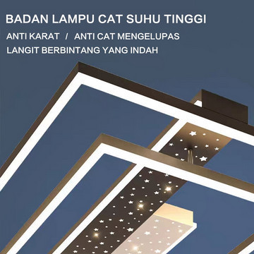 (Remote Control) Lampu Plafon Persegi Sederhana Led Lampu Plafon Bulat Lampu Plafon Ruang Tamu/Kamar